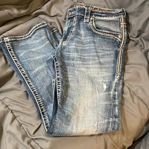 Mens Rock Revival Slim Boot Jeans